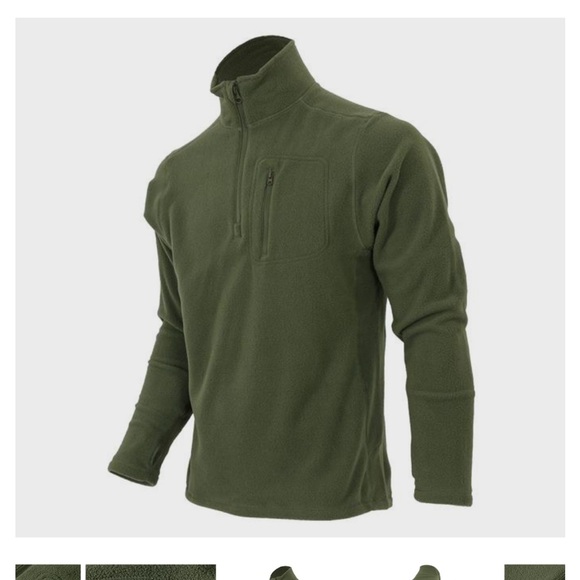 Condor 1/4 Zip Fleece Pullover Olive Drab - Picture 2 of 7